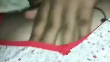 Sexy Desi Wife Boobs Pressing