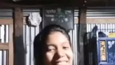 Bangladeshi cute girl showing her boobies