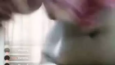 Cute Telugu bhabhi shows big boobs and hot pussy