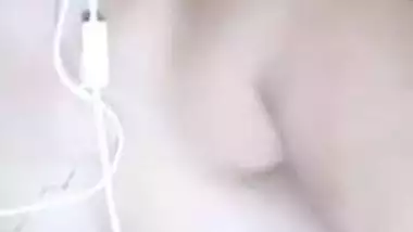 Naughty Indian secretary in a live video call with her manager