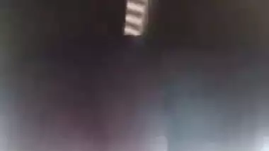 Slim Desi girl shows off tiny tits in this MMS self-made XXX video