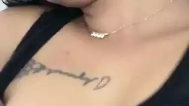 Shy Tattooed SL boobs video online