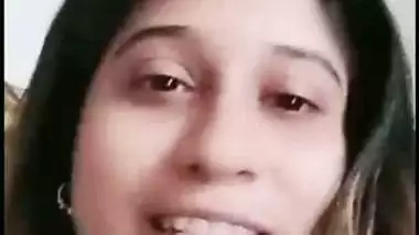 Beautiful wife shows boobs on video call to ex-lover