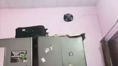 Sister changing dress caught on camera by brother