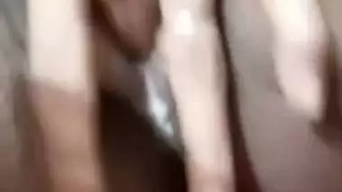 Horny cute Indian girl naked fingering video call