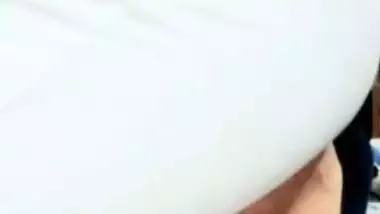 Gorgeous college girl naked big boobs show on video call