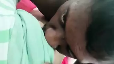 Sucking boobs of cheating wife on cam