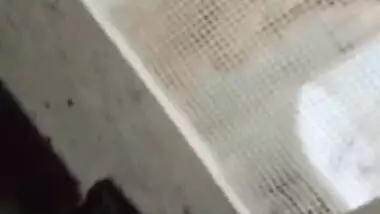 My neighbour aunty bathing