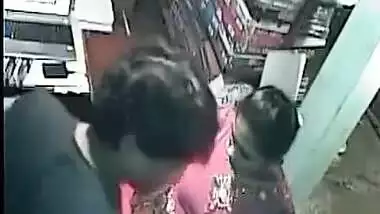 Beautiful Lady gets her Ass Grabbed by Senior Staff & Fucking after everyone gone