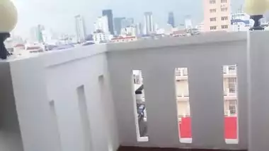 Indian/arab Slut Makes Her Husband A Cuckold By Sucking Bbc On The Balcony