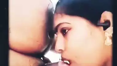 A working lady sucks manager’s dick in a Telugu sex video