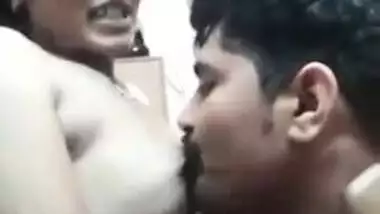 Indian XXX wife gets her tits licked after giving her husband a blowjob MMS