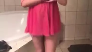 Very slowly Indian girl takes off clothes step by step in sex video