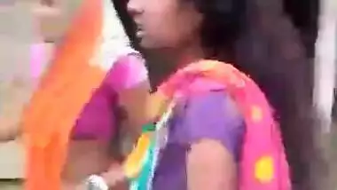Desi bhabi fight outdoor show boob