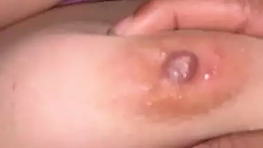 Sleeping girlfriend boob press by horny boyfriend