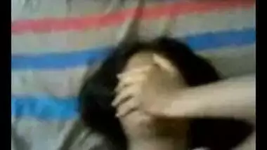 Shy bangla maid hides face