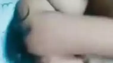 Beautiful Indian wife with big tits foreplay sex
