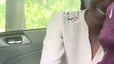 Desi outdoor porn of a girl sucking a dick in the car